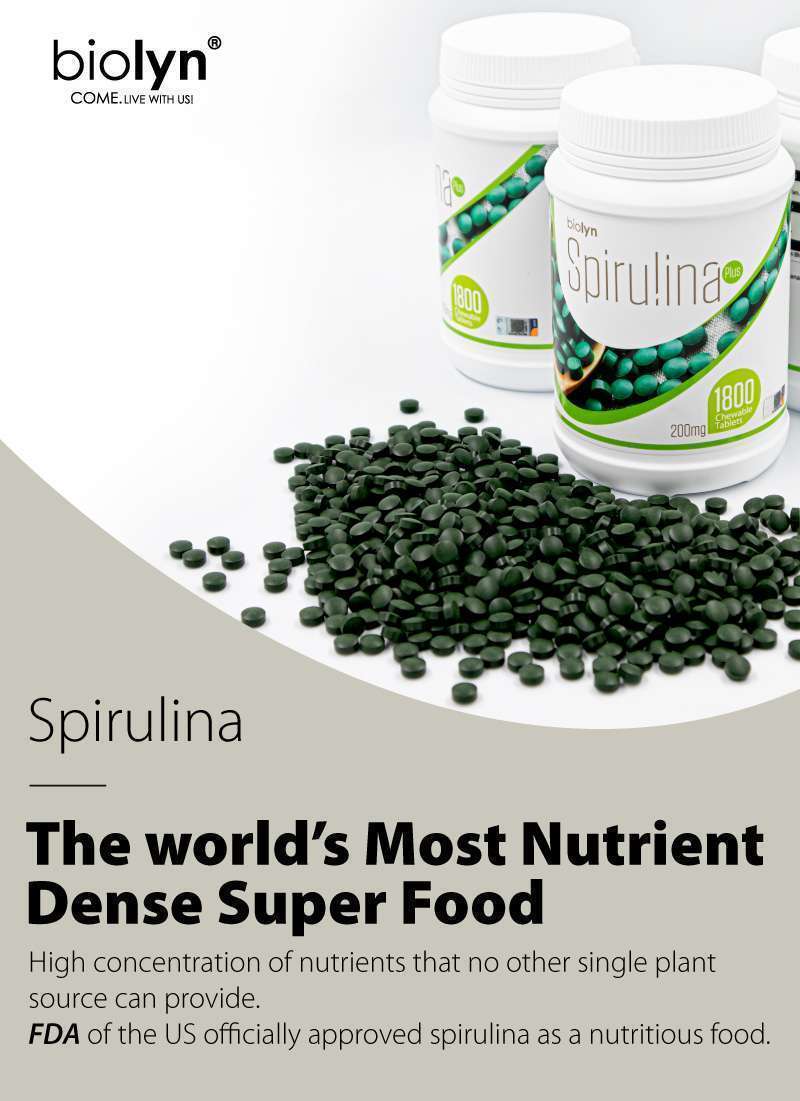 Biolyn Spirulina 199.2mg Chewable Tablet (300's) (EXP: Dec 27) - Image 6