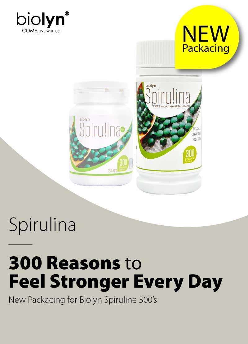 Biolyn Spirulina 199.2mg Chewable Tablet (300's) (EXP: Dec 27) - Image 3
