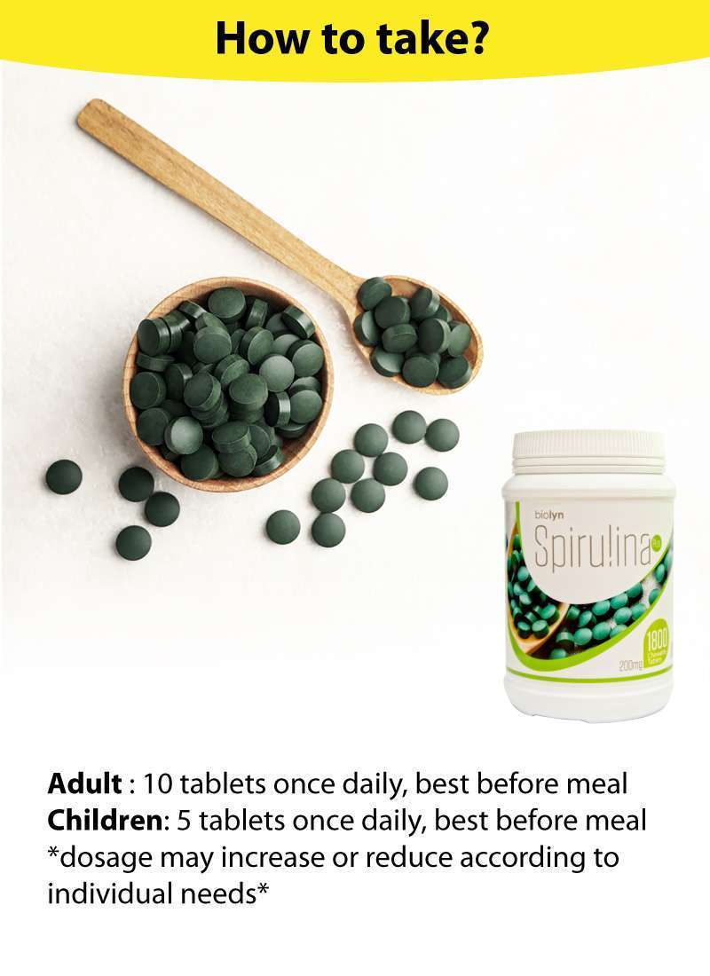 Biolyn Spirulina 199.2mg Chewable Tablet (300's) (EXP: Dec 27) - Image 16
