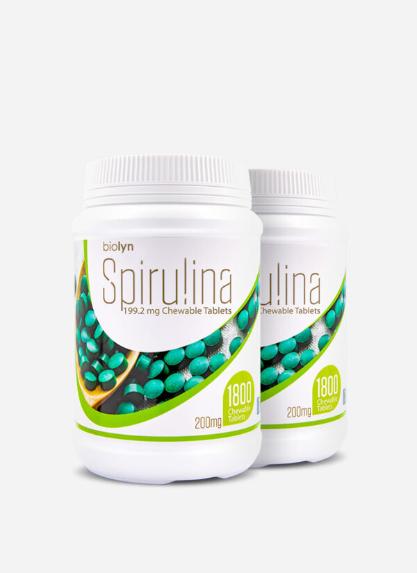 Biolyn Spirulina 199.2mg Chewable Tablet 1800's x 2 (EXP: Dec 27)