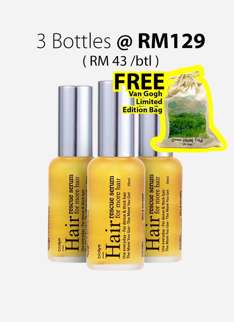 Biolyn Hair Rescue Serum 50ml x 3